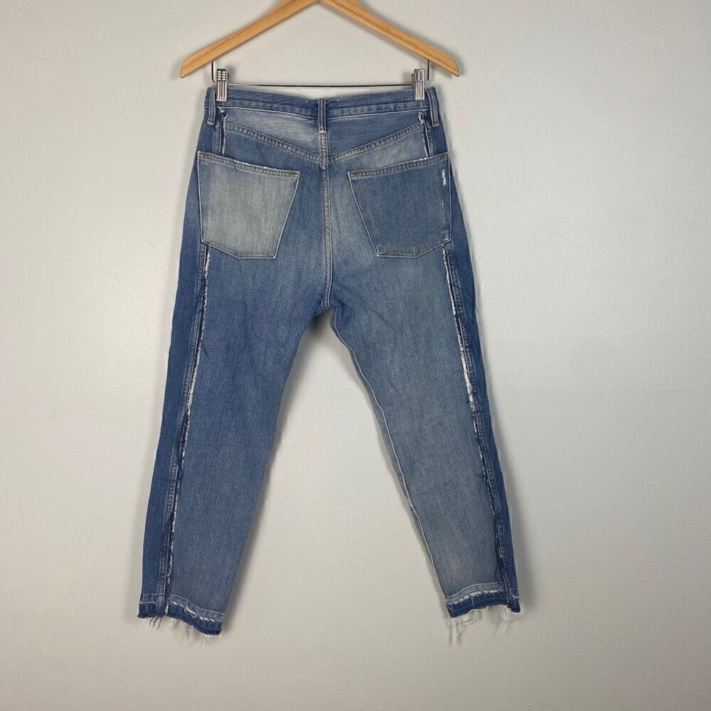FRAME 'Le Mix Repair' High-Waist Jeans Palomino - Size 28 - Picture 4 of 11